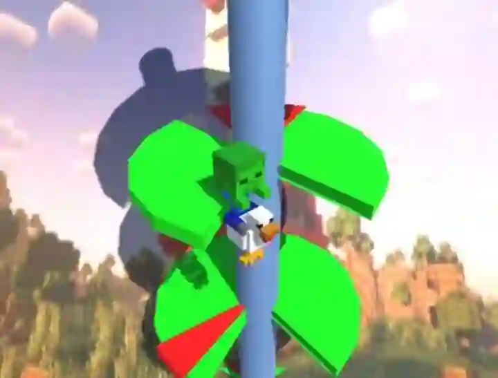 खेल Chicken Jockey Helix Jump ऑनलाइन