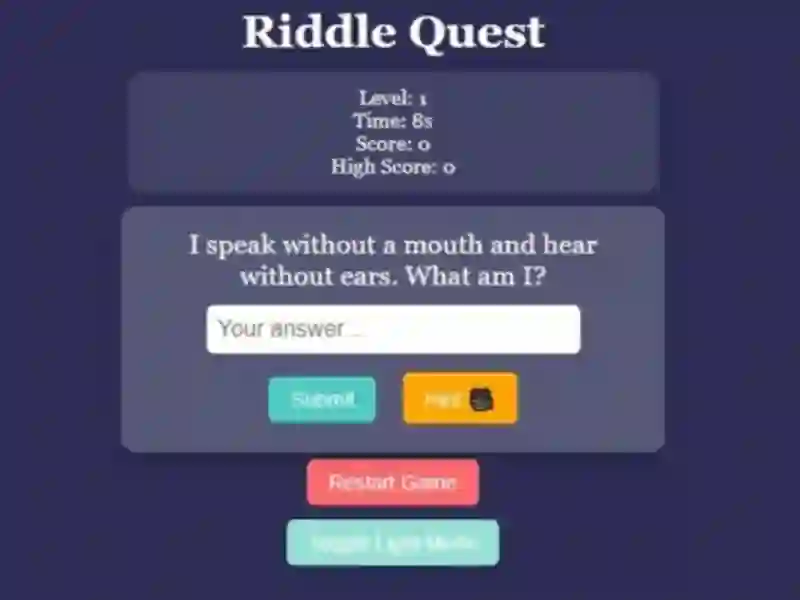 खेल Riddle Quest Brain Teaser ऑनलाइन