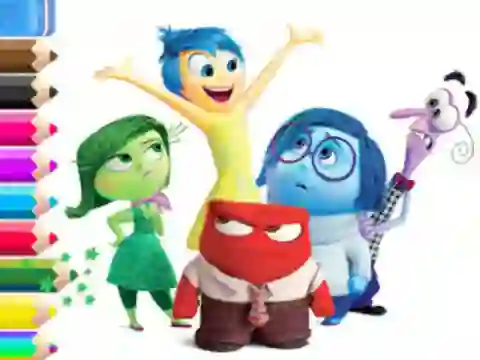 खेल Coloring Book: Inside Out ऑनलाइन