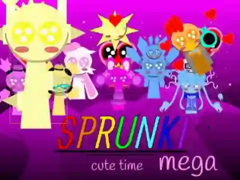 खेल Sprunki Cute Time Mega!!! ऑनलाइन