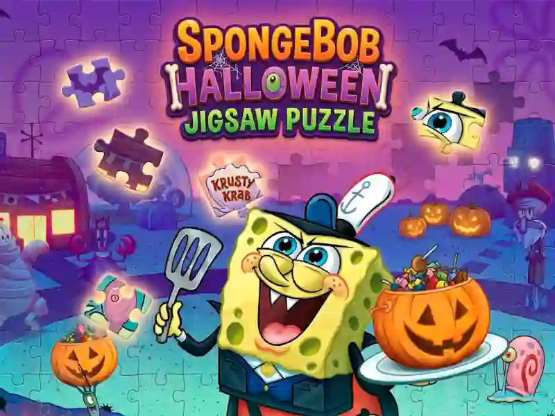 खेल SpongeBob Halloween Jigsaw Puzzle ऑनलाइन