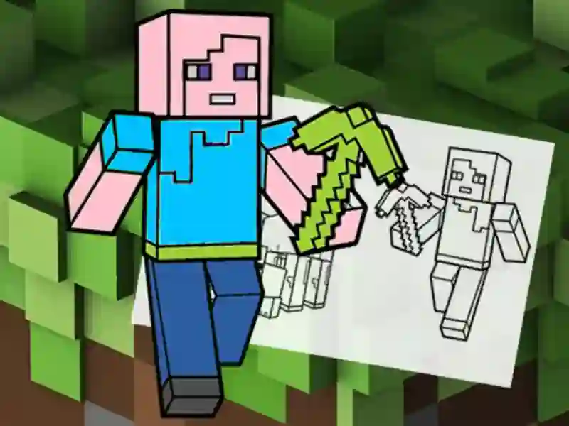 खेल Minecraft Fun Coloring Book ऑनलाइन