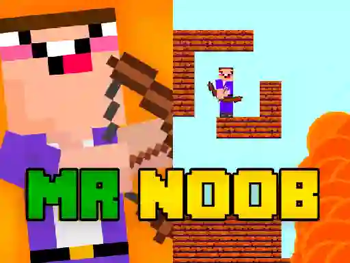 खेल Mr Noob vs Zombies ऑनलाइन