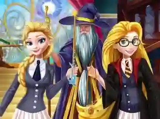 खेल Princesses at School of Magic ऑनलाइन