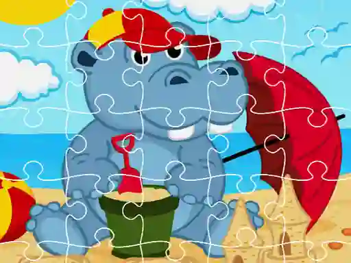 खेल Hippo Jigsaw ऑनलाइन
