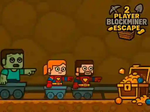 खेल 2 Player BlockMiner Escape ऑनलाइन