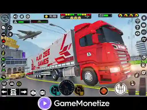 खेल Crazy car transport truck ऑनलाइन