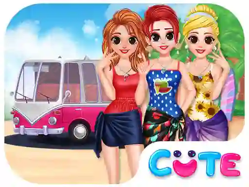 खेल Besties Summer Vacation ऑनलाइन