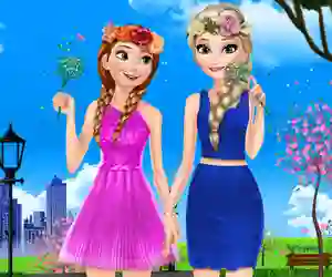 खेल Sisters Spring Day ऑनलाइन