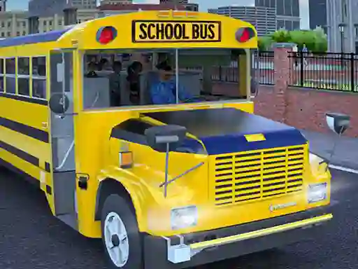 खेल School Bus Game Driving Sim ऑनलाइन