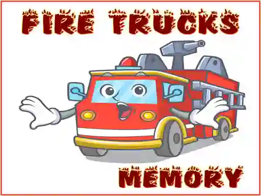खेल Fire Trucks Memory ऑनलाइन