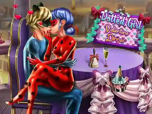 खेल Dotted Girl Valentine Dinner ऑनलाइन