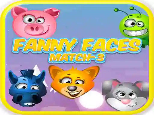 खेल Funny Faces Match-3 ऑनलाइन