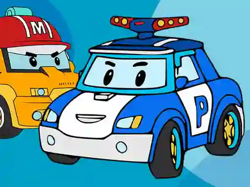 खेल Robocar Coloring Book ऑनलाइन