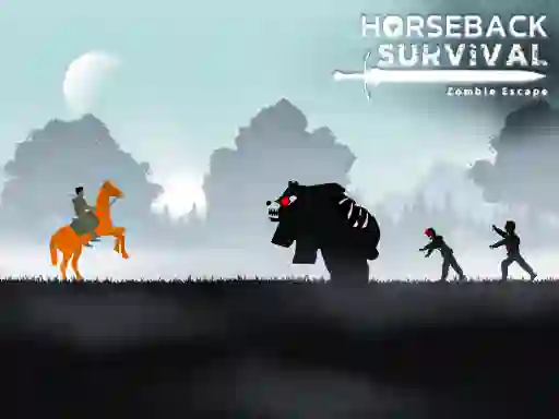 खेल Horseback Survival Zombies Escape ऑनलाइन