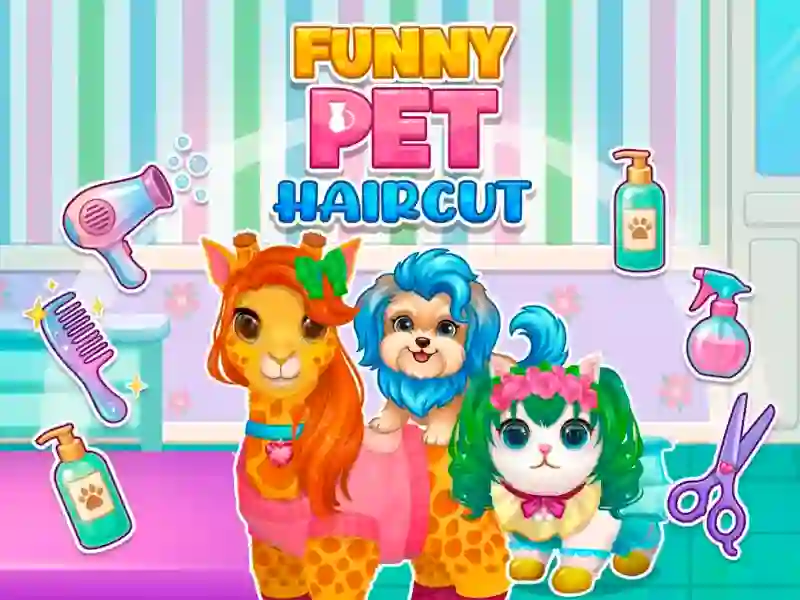 खेल Funny Pet Haircut ऑनलाइन