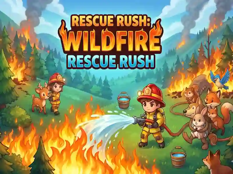 खेल Rescue Rush: Wildfire ऑनलाइन