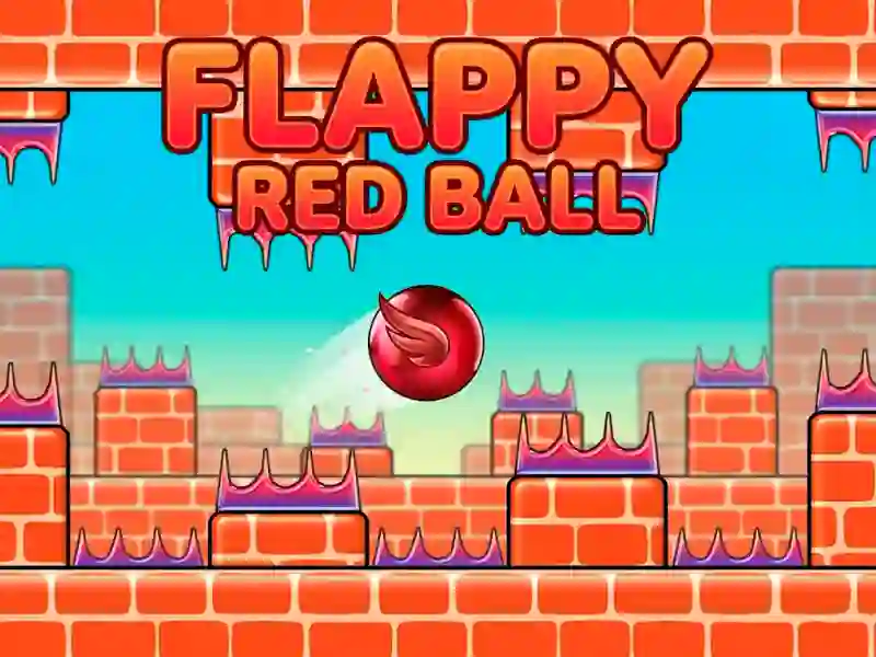 खेल Flappy red ball ऑनलाइन