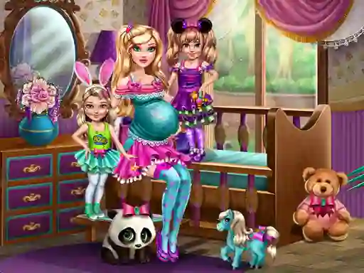 खेल Barbie With Twins ऑनलाइन