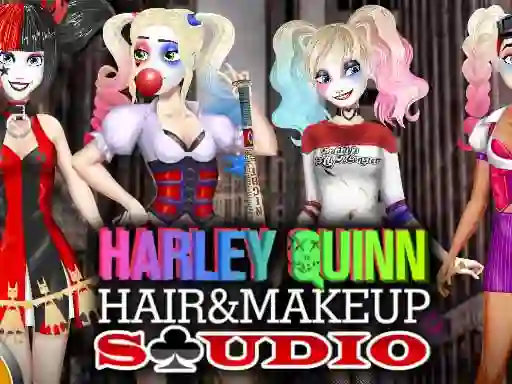 खेल Harley Quinn Hair and Makeup Studio ऑनलाइन