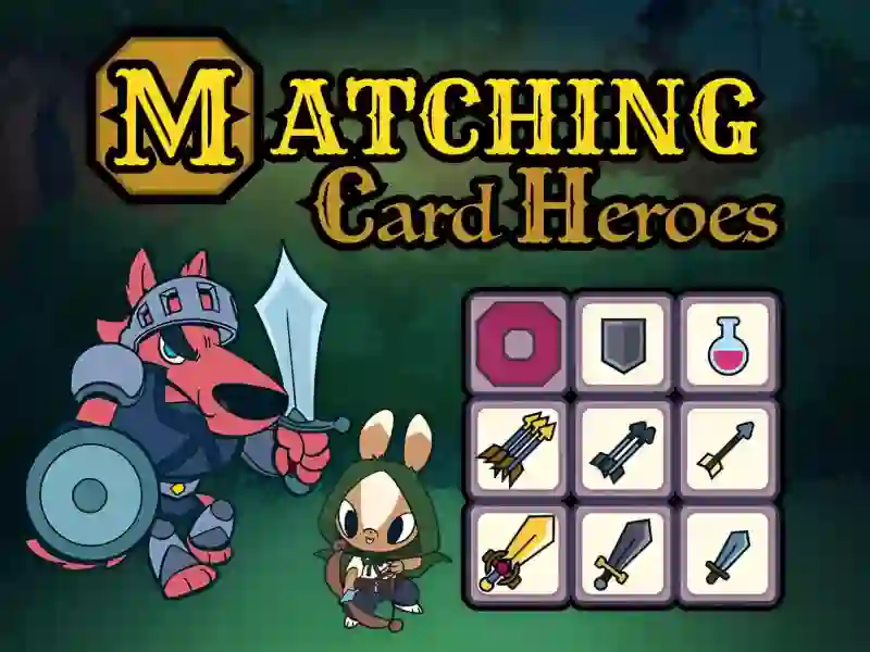 खेल Matching Card Heroes ऑनलाइन