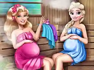 खेल Cute Mommies Pregnant Sauna ऑनलाइन