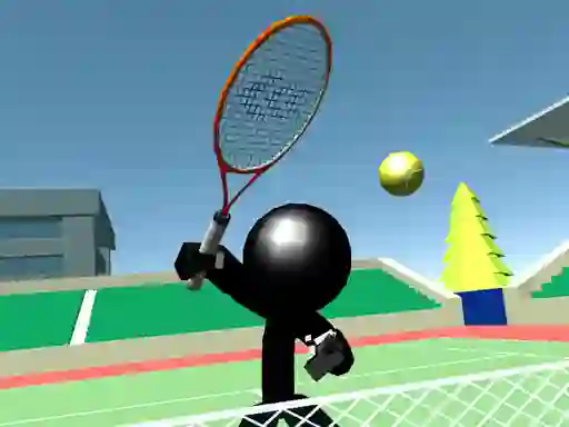 खेल Stickman Tennis 3D ऑनलाइन