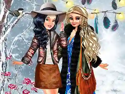 खेल Boho Winter With Princess ऑनलाइन
