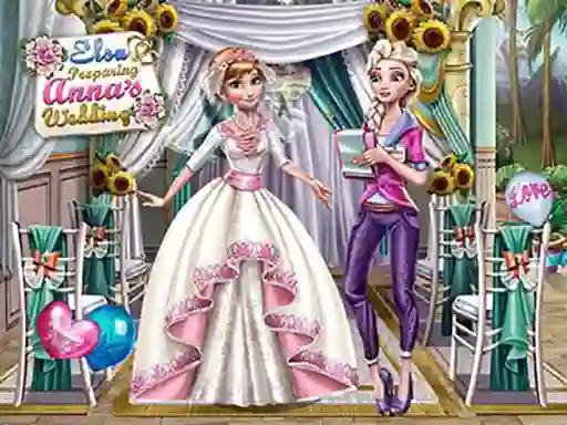 खेल Elsa Preparing Anna's Wedding ऑनलाइन