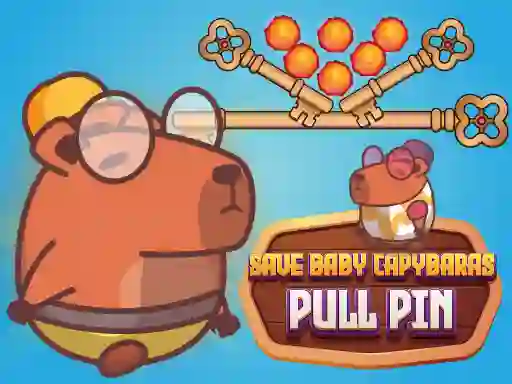 खेल Save Baby Capybaras Pull Pin ऑनलाइन