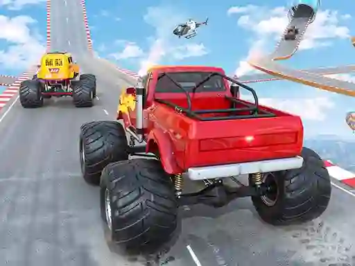 खेल Mega Ramp Monster Truck Race ऑनलाइन