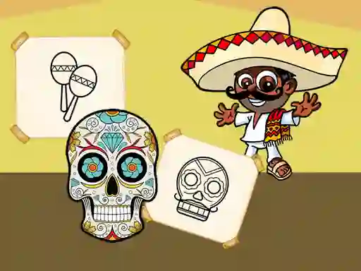 खेल Crazy Mexican Coloring ऑनलाइन
