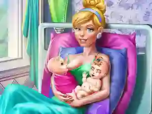 खेल Cinderella Twins Birth ऑनलाइन