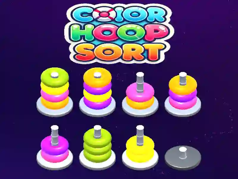 खेल Color Hoop Sort ऑनलाइन