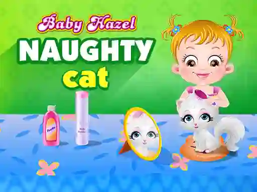 खेल Baby Hazel - naughty cat ऑनलाइन