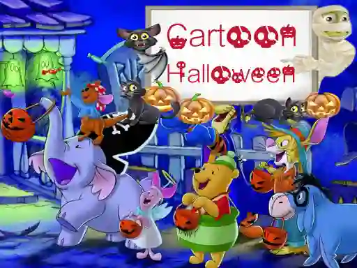 खेल Cartoon Halloween Slide Puzzle ऑनलाइन