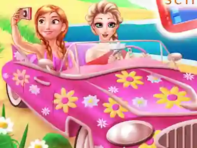 खेल Princesses Road Trip Fun ऑनलाइन