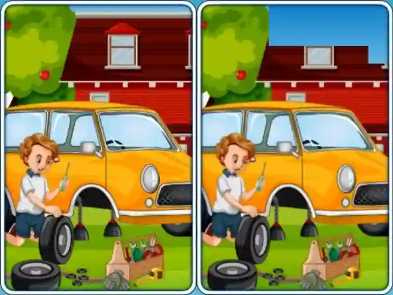 खेल Car Garage Differences ऑनलाइन