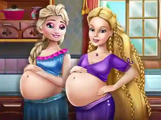 खेल Happy Princesses Pregnant BFFS ऑनलाइन