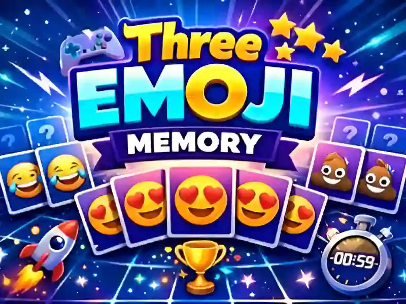 खेल Three Emoji Memory ऑनलाइन