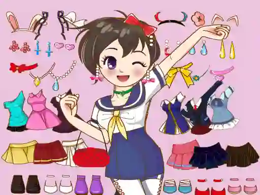 खेल Anime Dress Up Mania ऑनलाइन