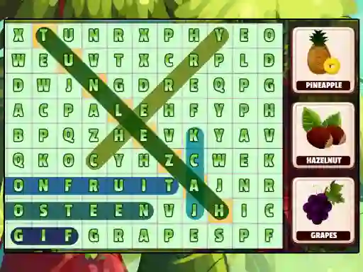 खेल Word Search Fruits ऑनलाइन