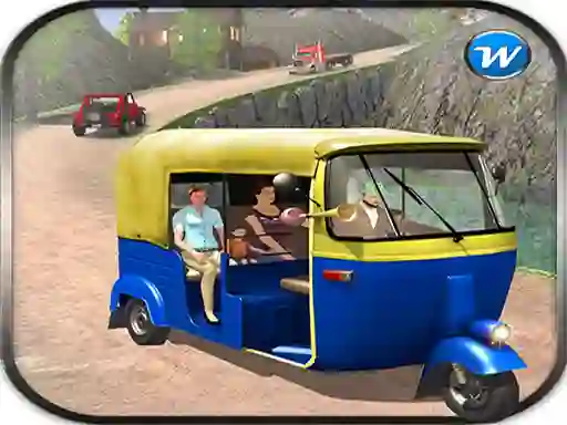 खेल Public Tricycle Rickshaw driving ऑनलाइन
