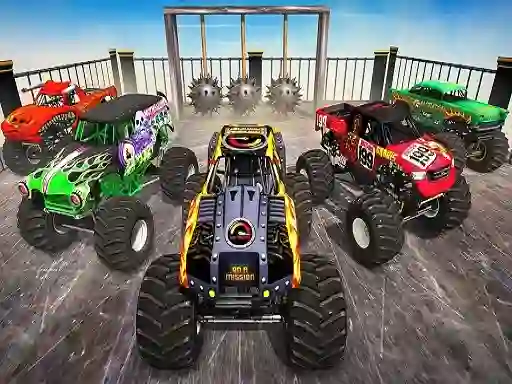 खेल Monster Truck Impossible Stunt Track ऑनलाइन