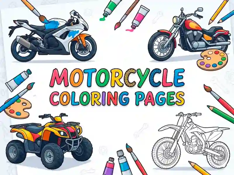 खेल Motorcycle Coloring Pages ऑनलाइन