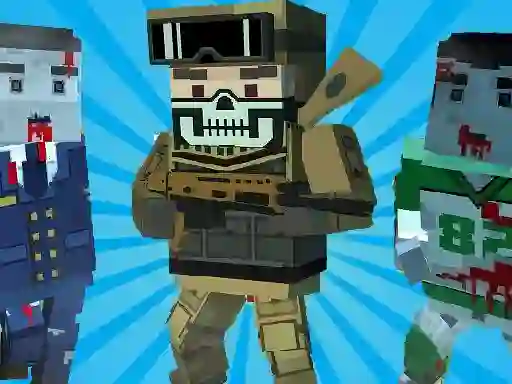 खेल Blocky Shooting Arena 3D Pixel ऑनलाइन