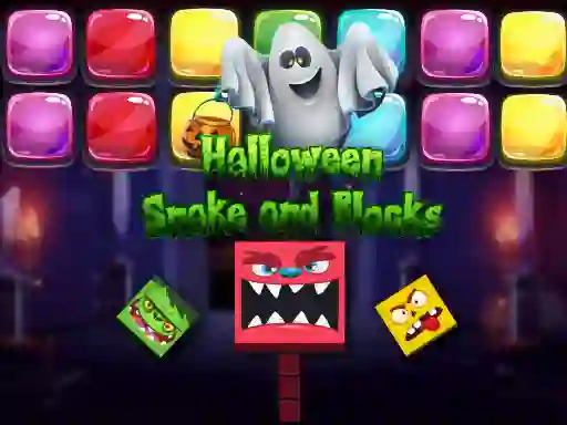 खेल Halloween Snake and Blocks ऑनलाइन