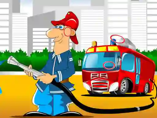 खेल Fire Trucks Differences ऑनलाइन
