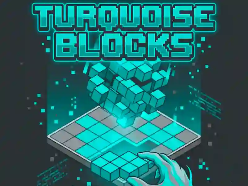 खेल Turquoise Blocks ऑनलाइन