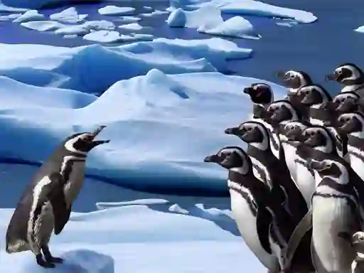 खेल Penguins Slide ऑनलाइन